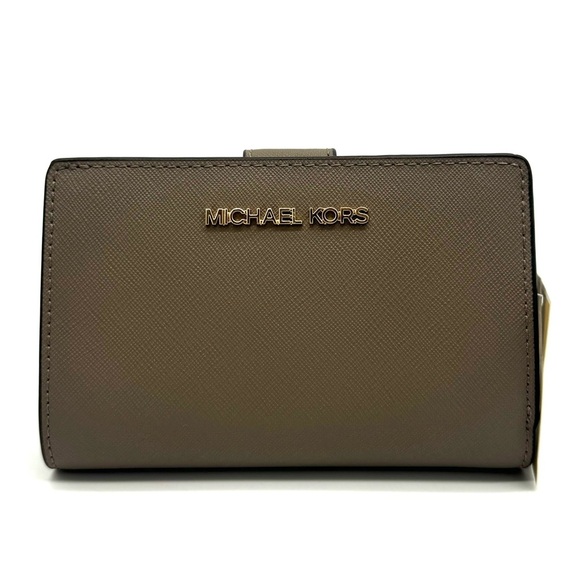 Michael Kors Medium Bifold Zip Chain Wallet Dusk - Picture 1 of 9